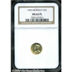 1903 G$1 Louisiana Purchase/McKinley MS63