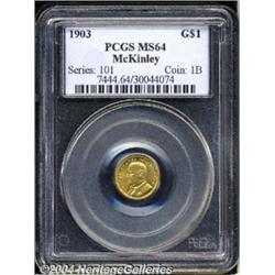 1903 G$1 Louisiana Purchase/McKinley MS64