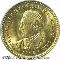 1905 G$1 Lewis and Clark MS64 PCGS. This low