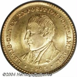 1905 G$1 Lewis and Clark MS66 PCGS. The 1905