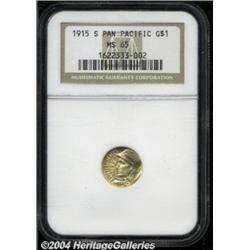1915-S G$1 Panama-Pacific Gold Dollar MS65