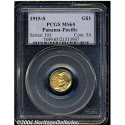 1915-S G$1 Panama-Pacific Gold Dollar MS65