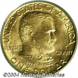 1922 G$1 Grant with Star MS66 PCGS. Razor