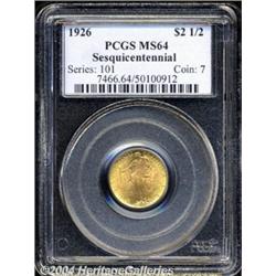 1926 $2 1/2 Sesquicentennial MS64 PCGS.