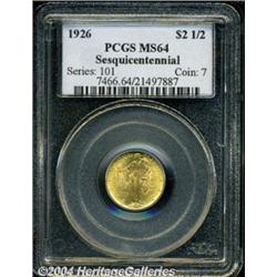 1926 $2 1/2 Sesquicentennial MS64 PCGS. Bright