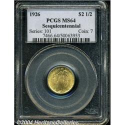 1926 $2 1/2 Sesquicentennial MS64 PCGS. Well