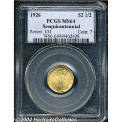 1926 $2 1/2 Sesquicentennial MS64 PCGS. Bright