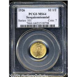 1926 $2 1/2 Sesquicentennial MS64 PCGS. Well