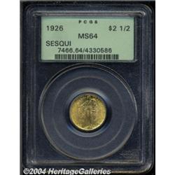 1926 $2 1/2 Sesquicentennial MS64 PCGS. Well