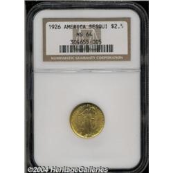 1926 $2 1/2 Sesquicentennial MS64 NGC. The