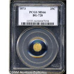 1873 25C Liberty Octagonal 25 Cents, BG-728,