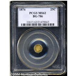 1876 25C Indian Octagonal 25 Cents, BG-786,