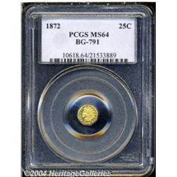 1872 25C Indian Octagonal 25 Cents, BG-791,