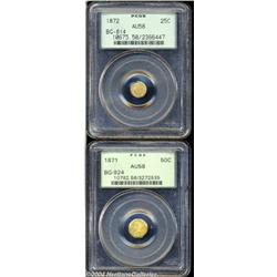 1872 25C Liberty Round 25 Cents, BG-814, High