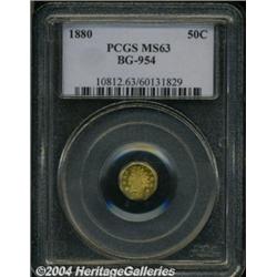 1880 50C Indian Octagonal 50 Cents, BG-954,