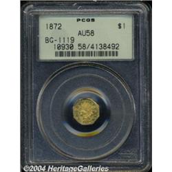 1872 $1 Indian Octagonal 1 Dollar, BG-1119,