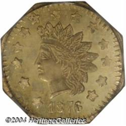 1876/5 $1 Indian Octagonal 1 Dollar, BG-1129,