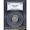 Image 1 : 1883 10C Hawaii Ten Cents MS62 PCGS. Light