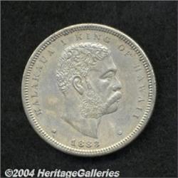 1883 50C Hawaii Half Dollar MS60 Environmental
