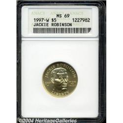 1997-W G$5 Jackie Robinson Gold Five Dollar