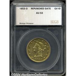 1853-O $10 Liberty Eagle AU53 SEGS (AU53).