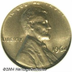 1964 1C Lincoln Cent--Struck on Clad Dime