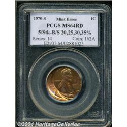 1970-S 1C Large Date Lincoln Cent--Struck Five