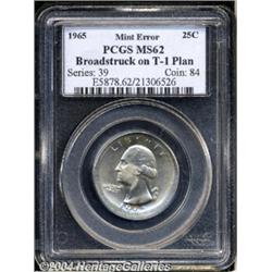 1965 25C Washington Quarter--Broadstruck on