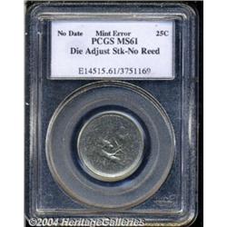 2001-? 25C Vermont Statehood Quarter--Die