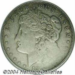 1921-S S$1 Morgan Dollar--Struck Thru