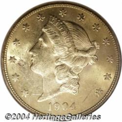 1904 $20 Double Eagle--Obverse & Reverse
