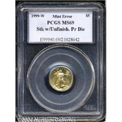 1999-W G$5 Tenth-Ounce Gold Eagle--Struck with