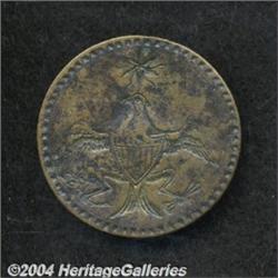 George Washington Button VF. Brass. 34 mm. The