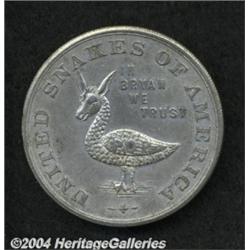 1896 MS Bryan Money AU50 Pinscratches