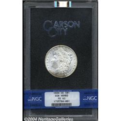 1884-CC S$1 MS63 NGC. The reverse is vividly