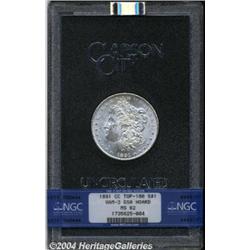 1891-CC S$1 MS62 NGC. VAM-3. A Top 100