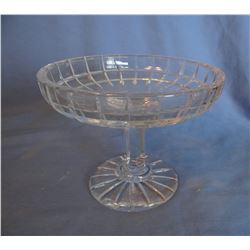 2 Crystal candy dishes, 6" w & 7", Condiment ferris wheel, 4 pc