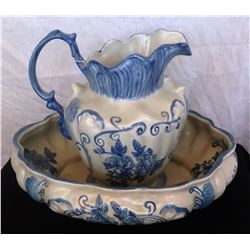 Victopla Ironstone pitcher & bowl and set