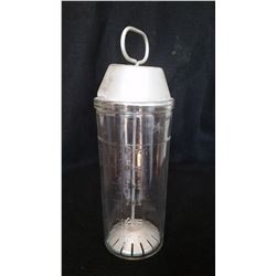 Hazel Atlas malt milk mixer, 9" h; Lays potato chip jar