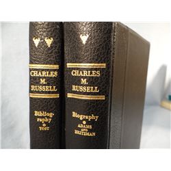 Adams & Britzman, Charles M. Russell, The Cowboy Artist, 2 vols, slip case, books are fine, slip cas