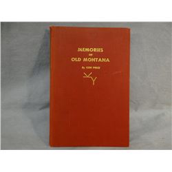 Price, Con, MEMORIES OF OLD MONTANA, 1945, 1st, vg, CMR illustrated