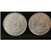 Image 2 : 2 -1880 P Morgan dollars, both fine