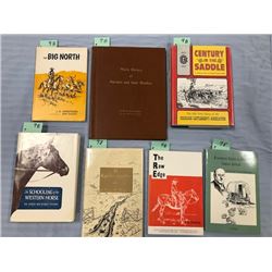 7 books: Wagner, Abner M. EL RANCHO GUMBO, 1983, 1st, author signed,; Goff, Richard and R. H. McCaff