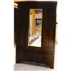 Image 1 : Oak wardrobe, beveled mirror