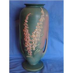 Roseville Foxglove green vase, 56-18", mint