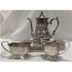 English International Silver 4 pc. tea set, nice