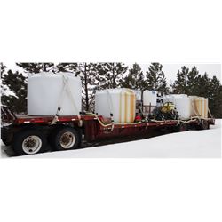 Spray Tender, Handler III & additional induction cone on 1998 Fontaine 48’ drop-deck trailer