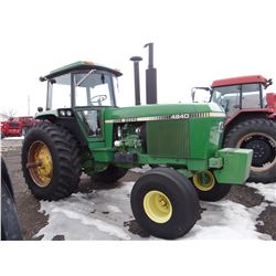 1981 John Deere 4840 tractor, 2WD, 8700 hrs.