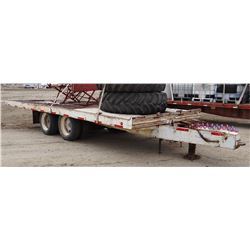 1998 shop-built tilt bed trailer, 24'