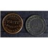 Image 2 : 2- CIVIL WAR TOKENS HERRICK FRUIT & NOT ONE CENT